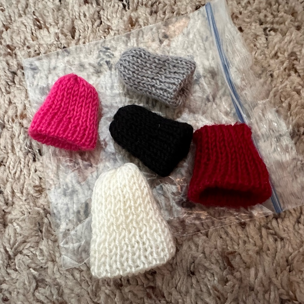 Barbie Doll winter caps (doll accessories)